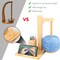 Wooden Yarn Holder for Crocheting with Magnetic Rotating Pendulum Yarn Ball Dispenser